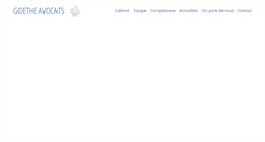 Desktop Screenshot of goethe-avocats.com